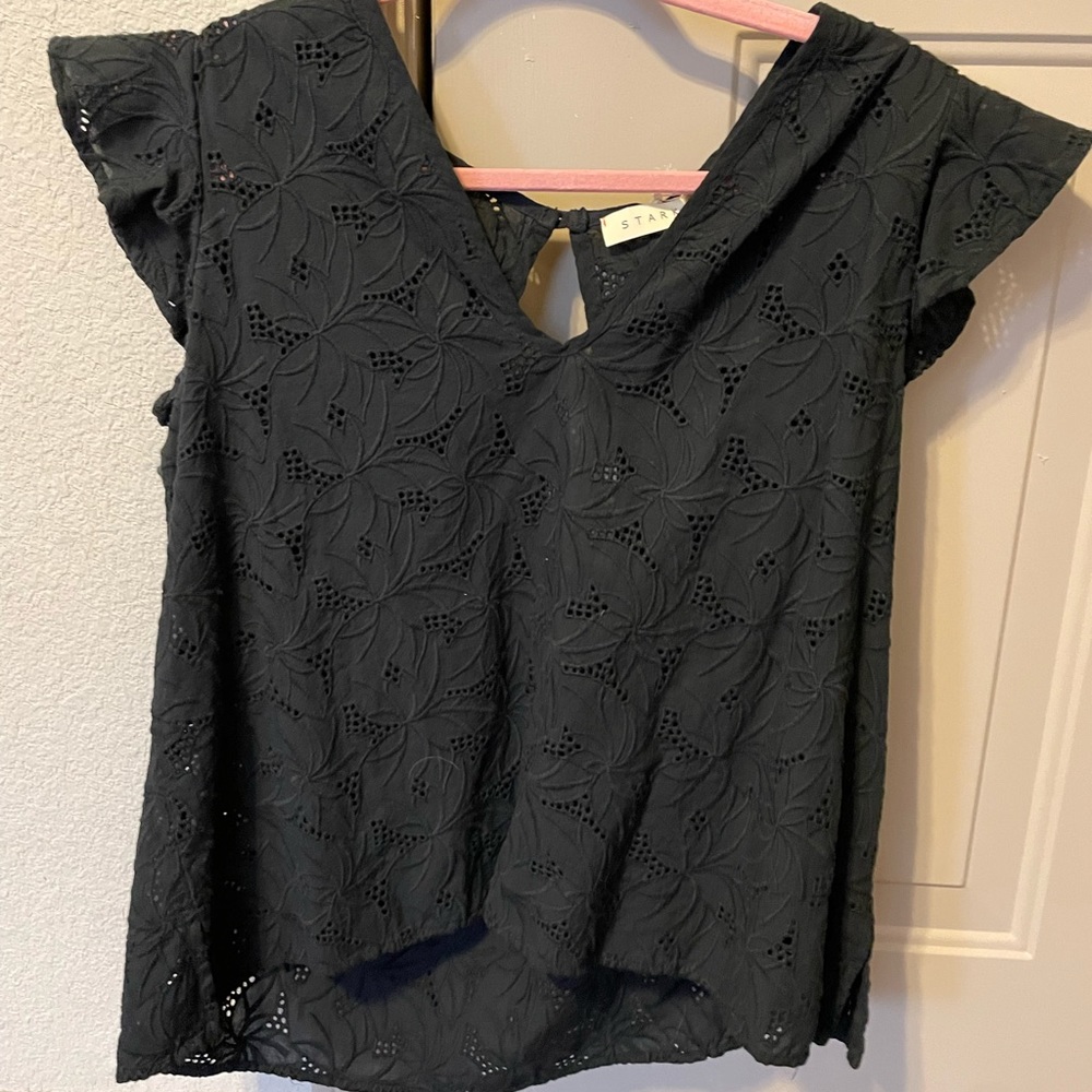 StarkX lace ruffle top!